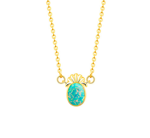 Pineapple Opal Necklace